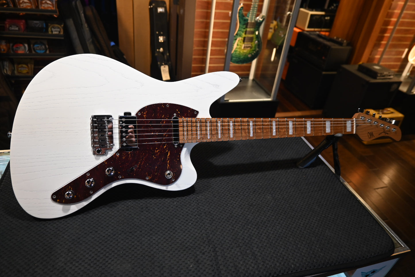 Mayones Jassper Nidra 6 - Monolith Retro White Guitar #5013 - Danville Music
