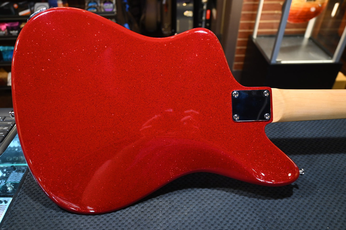 Duesenberg Kavalier Short Scale Bass - Red Sparkle Bass #2249 - Danville Music
