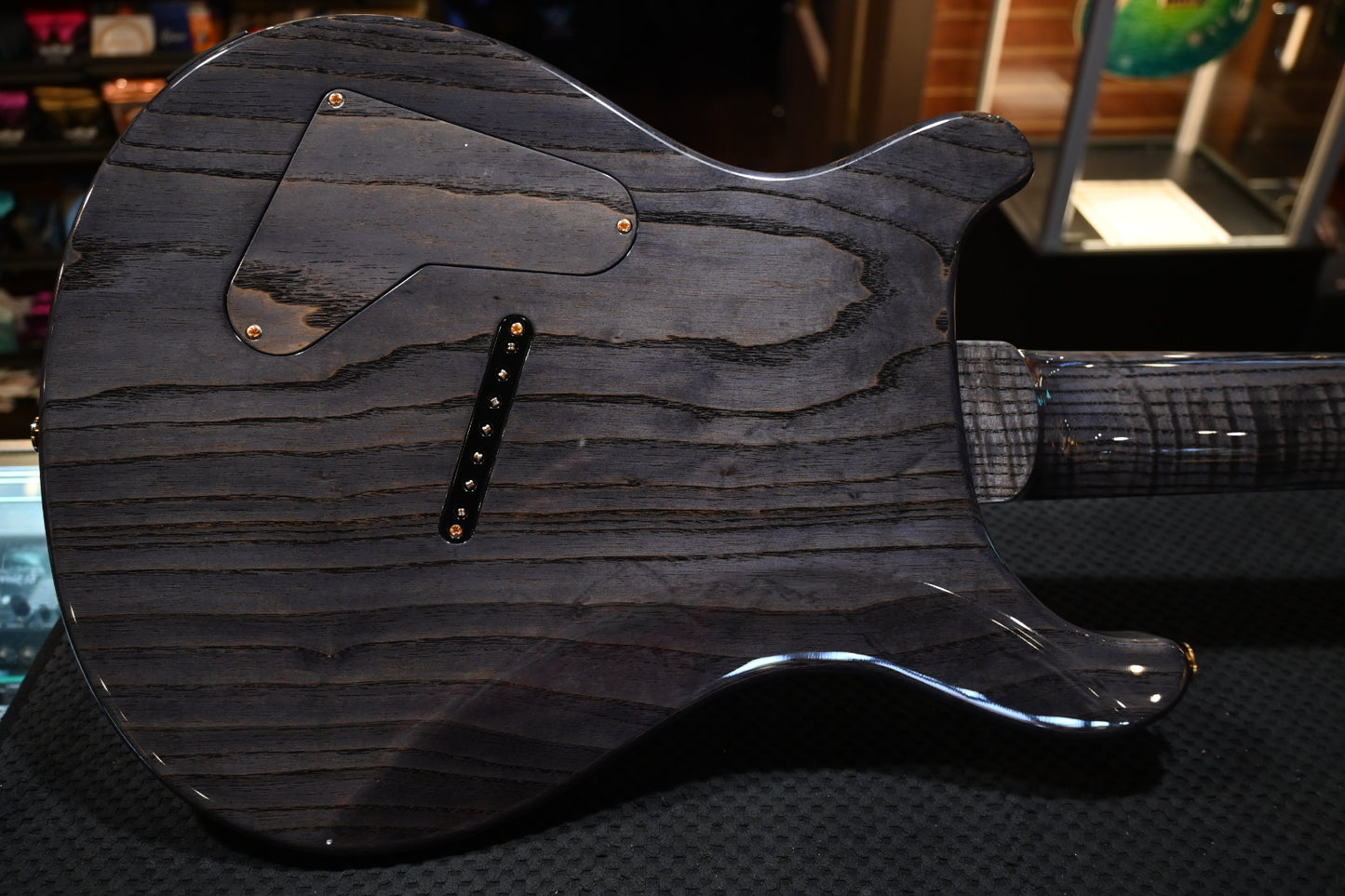 PRS Private Stock Custom 24 7-String Multi-Scale Spalted Maple - Sub Zero Silver Leaf Guitar #9970 - Danville Music