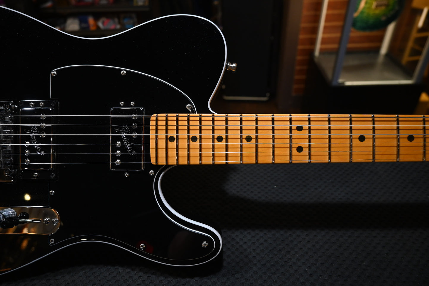 Fender American Ultra Luxe Telecaster Floyd 2023 - Mystic Black Guitar #2790 - Danville Music