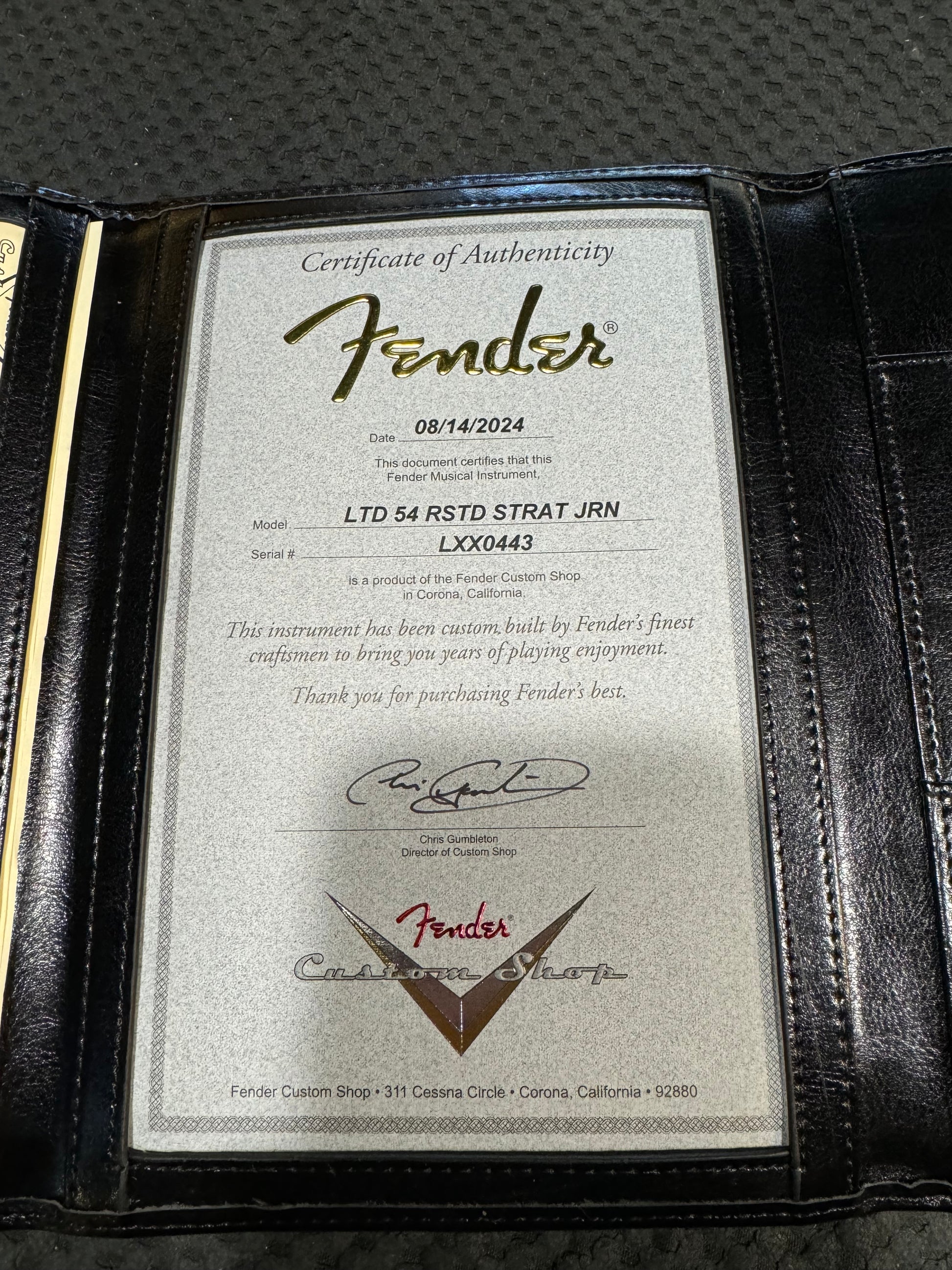Fender Custom Shop LTD 1954 Roasted Stratocaster - Desert Tan Guitar #0443 - Danville Music