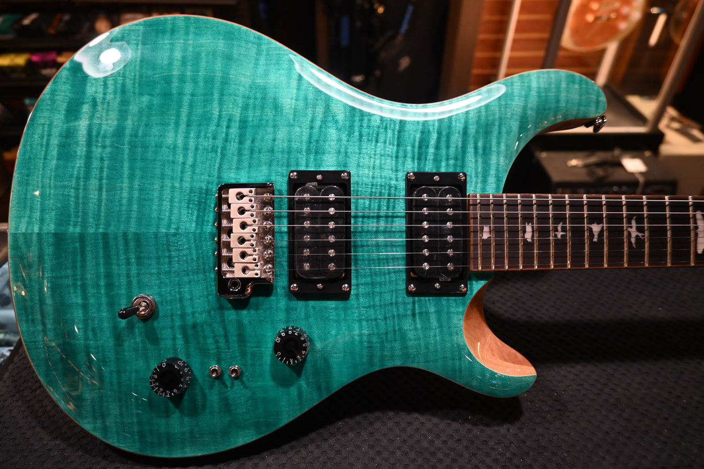 PRS SE Custom 24-08 - Turquoise Guitar #3112 - Danville Music