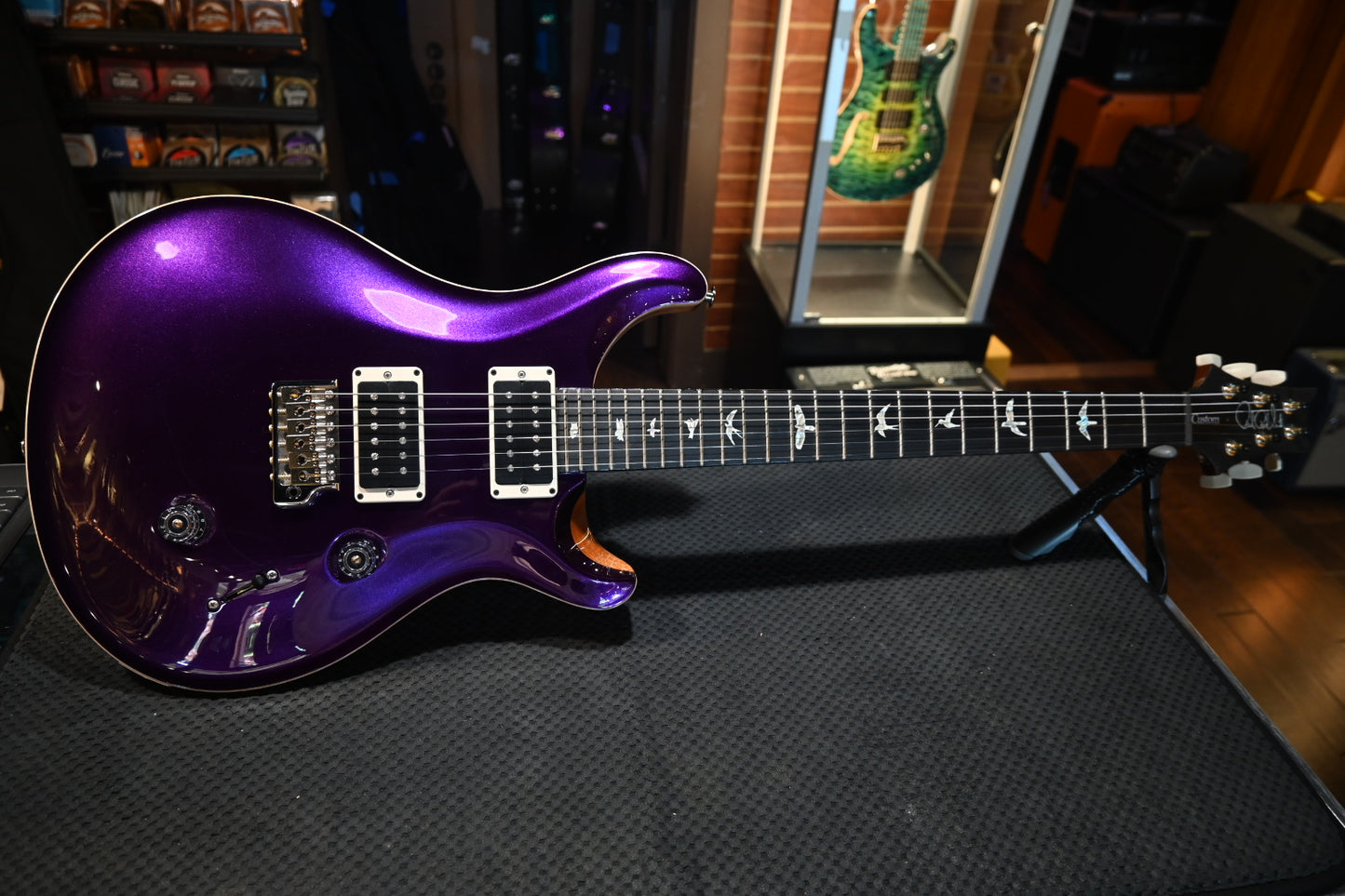 PRS Customer 24 - Violet Metallic/Natural Back Guitar #6273 - Danville Music