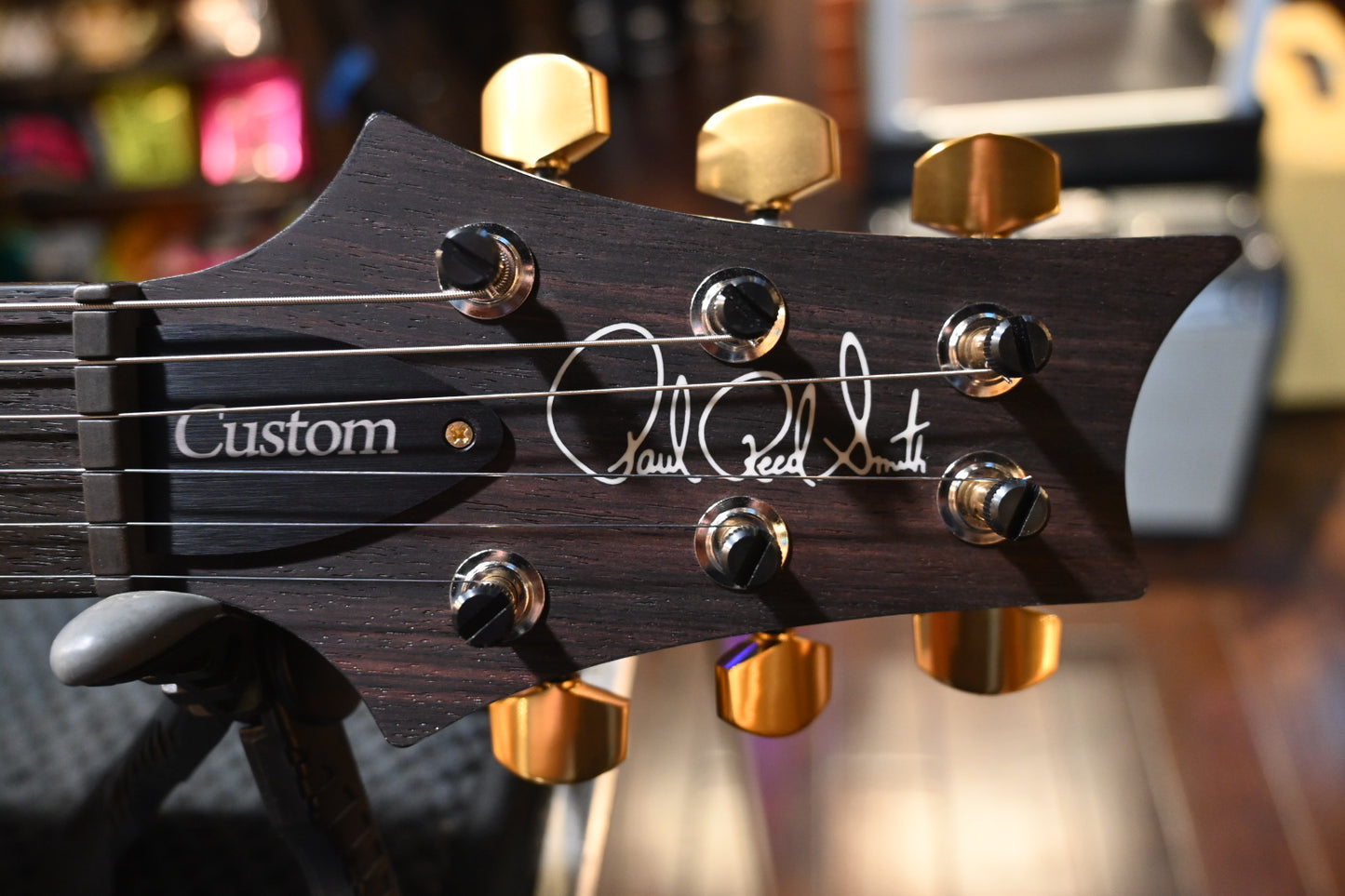 PRS Customer 24 Piezo 10-Top - Black Gold Smokewrap Burst Guitar #6531 - Danville Music