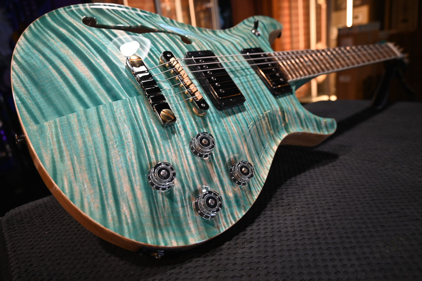 PRS Wood Library McCarty 594 Semi-Hollow Danville Music 35th Anniversary Artist Top - Bahamian Blue Guitar #8200 - Danville Music