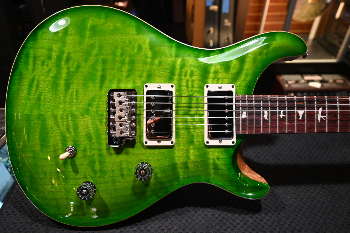 PRS Wood Library CE 24 Quilt - Eriza Verde Guitar #0690 - Danville Music