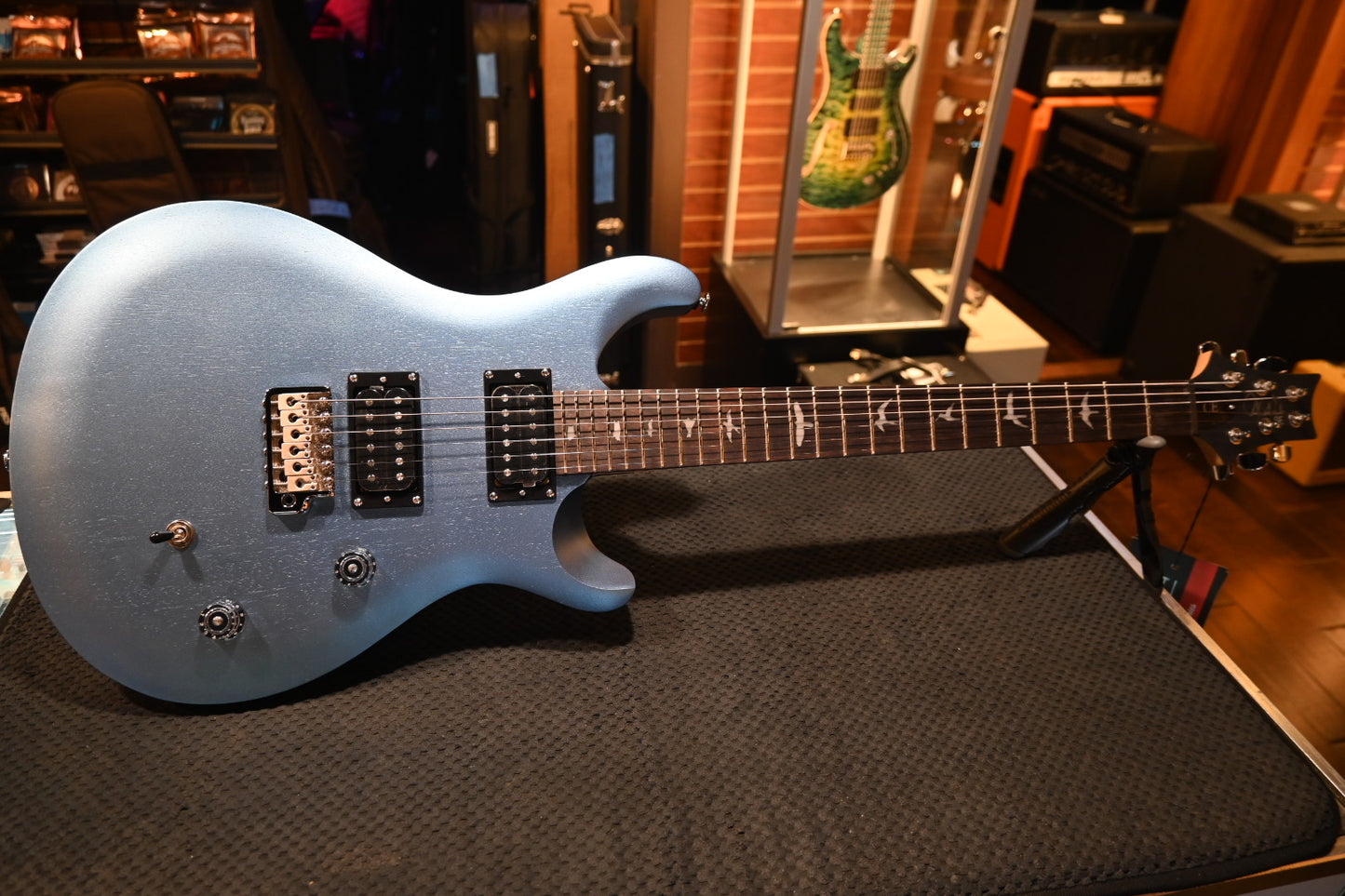 PRS SE CE 24 Standard Satin - Ice Blue Metallic Guitar #5352 - Danville Music