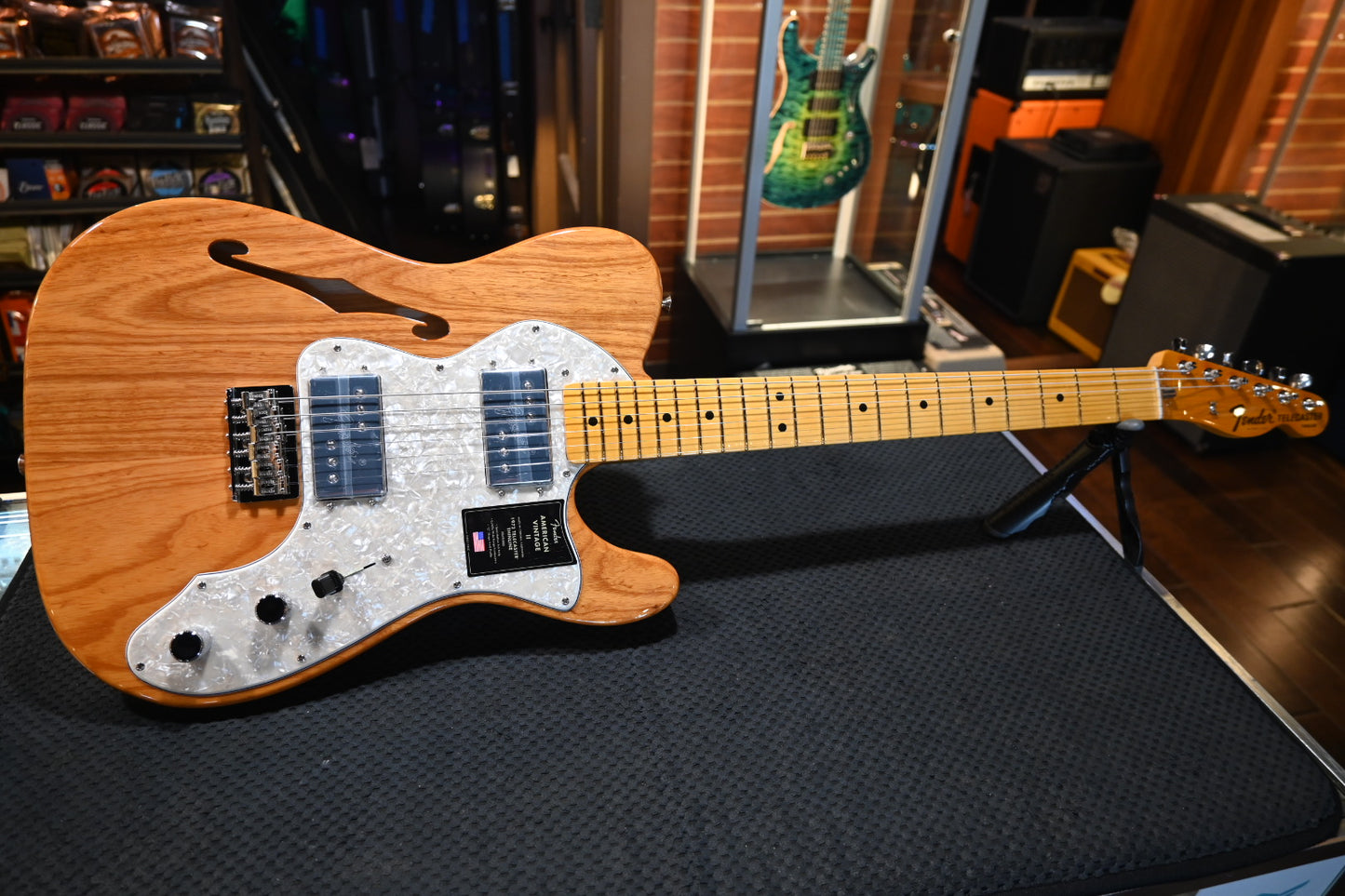 Fender American Vintage II 1972 Telecaster Thinline - Aged Natural Guitar #5565 - Danville Music