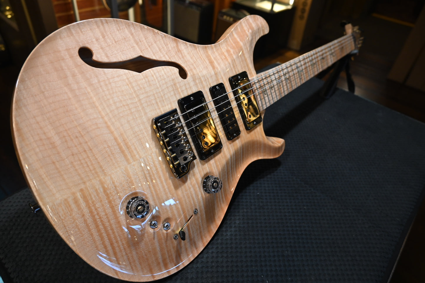 PRS Wood Library Special Semi-Hollow 10-Top Swamp Ash - Natural Guitar #5195 - Danville Music