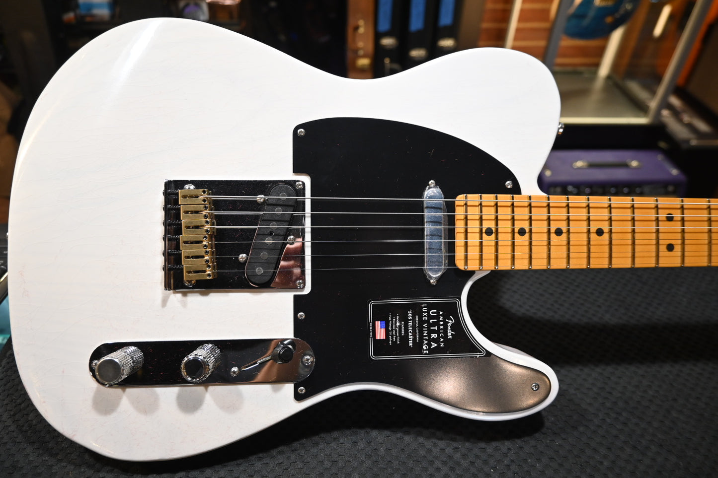 Fender American Ultra Luxe Vintage ‘50s Telecaster - White Blonde Guitar #2810 - Danville Music