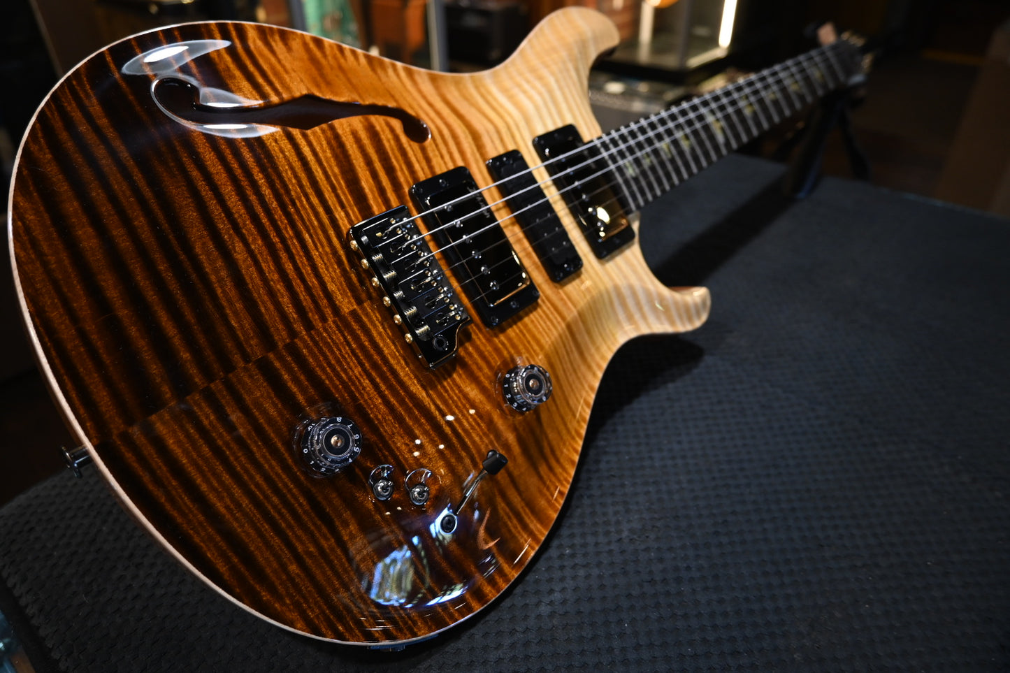 PRS Wood Library Special Semi-Hollow Danville Music 35th Anniversary Artist Top - Sandstorm Fade Guitar #6042