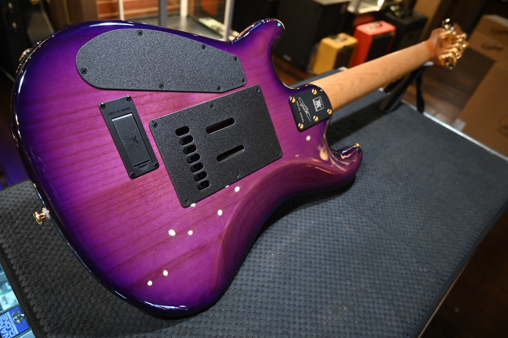 Music Man Jason Richardson 7-String Cutlass - Majora Purple Guitar #1268 - Danville Music
