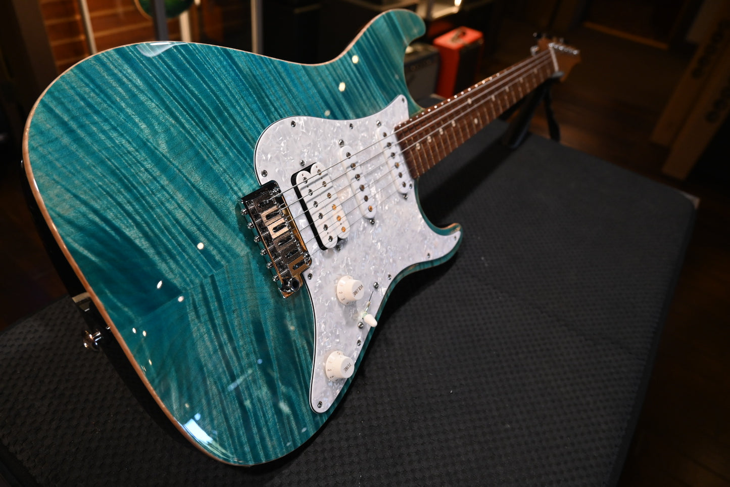 Suhr Standard Plue Pau Ferro - Bahama Blue Guitar #6096 - Danville Music