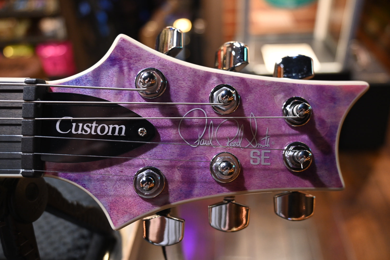 PRS SE Custom 24 Quilt - Violet Guitar #5376 - Danville Music