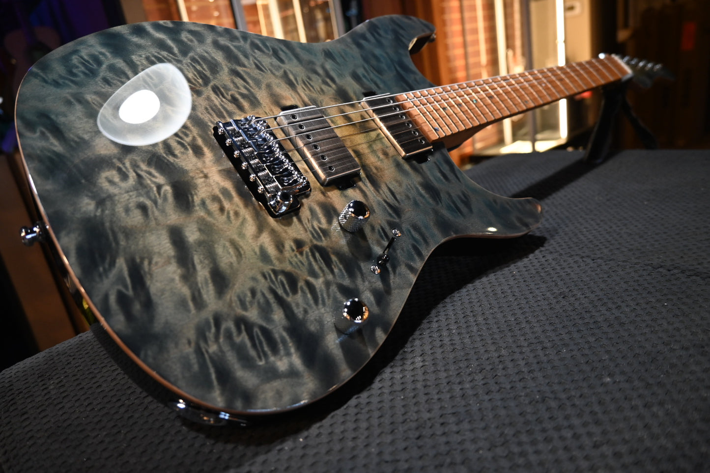 Mayon s Aquila Elite S 6 - Faded Trans Aquamarine Guitar #7442