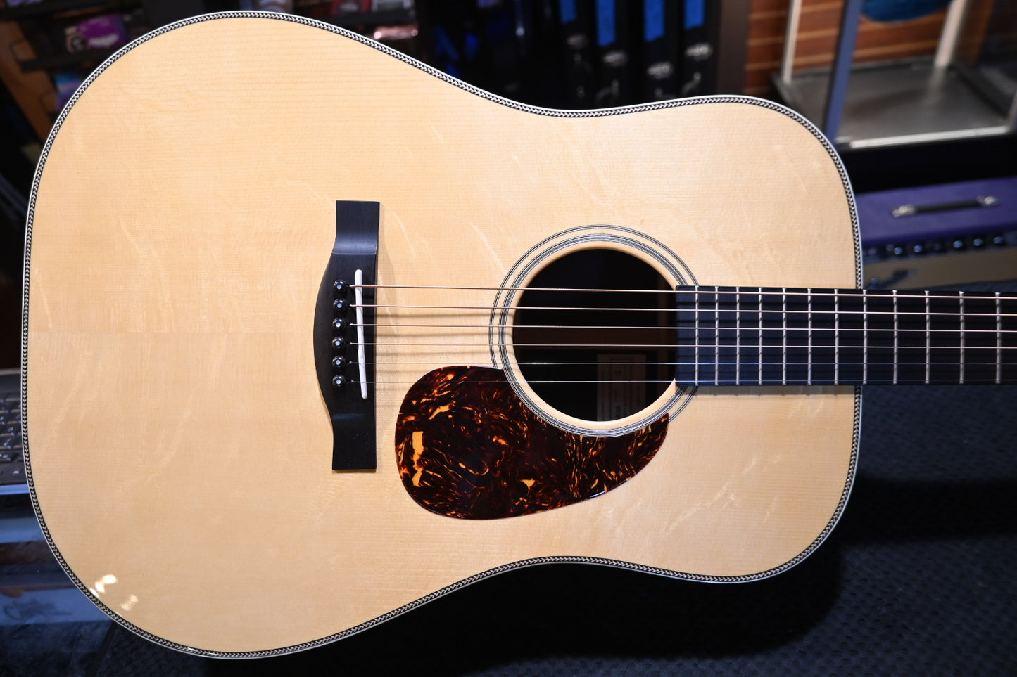 Santa Cruz Model D Bearclaw German Spruce/Rosewood - Natural Guitar #8087 - Danville Music