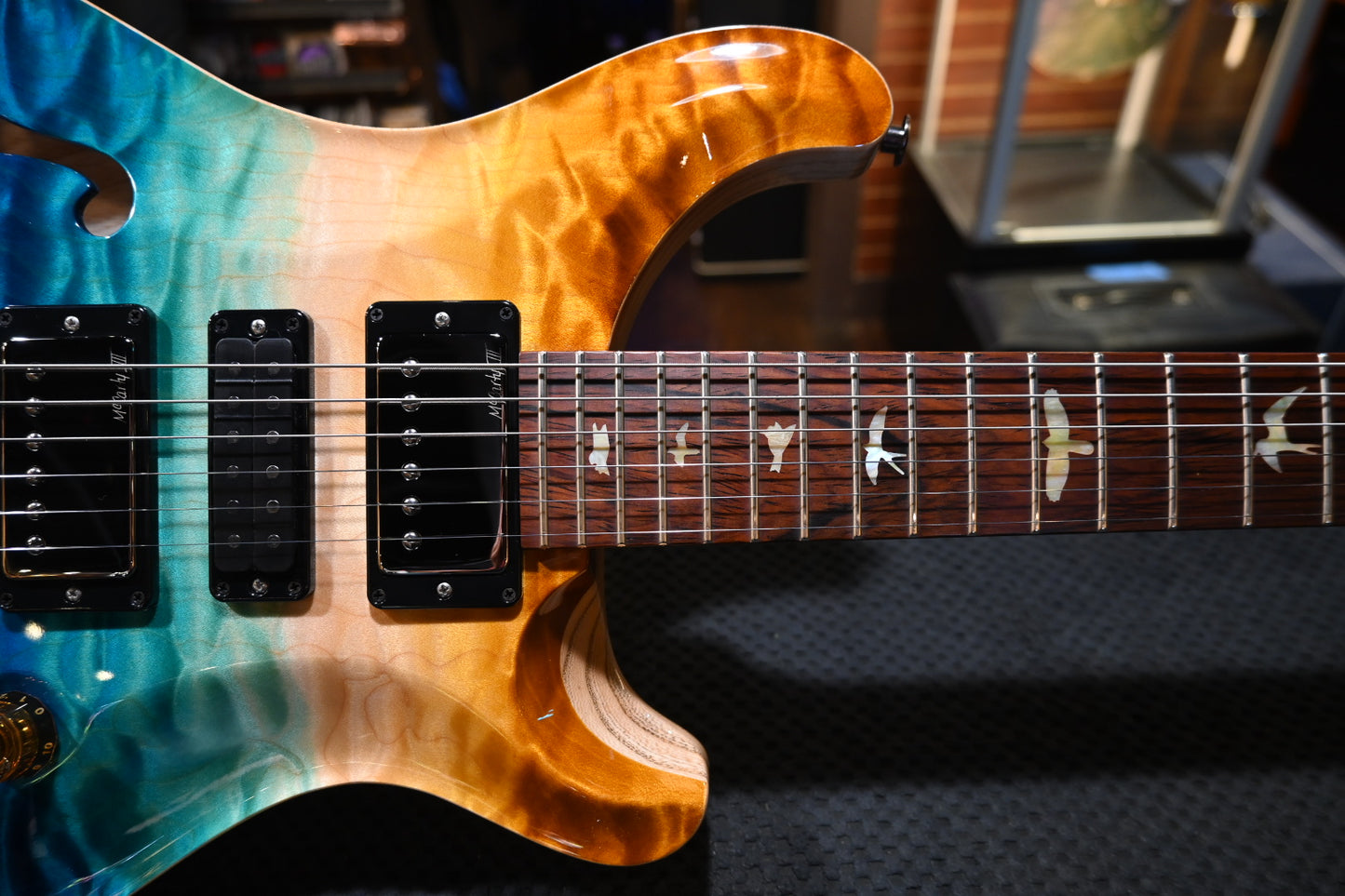 PRS Wood Library Special Semi-Hollow Danville Music 35th Anniversary Artist Top - Beach Fade Guitar #5858
