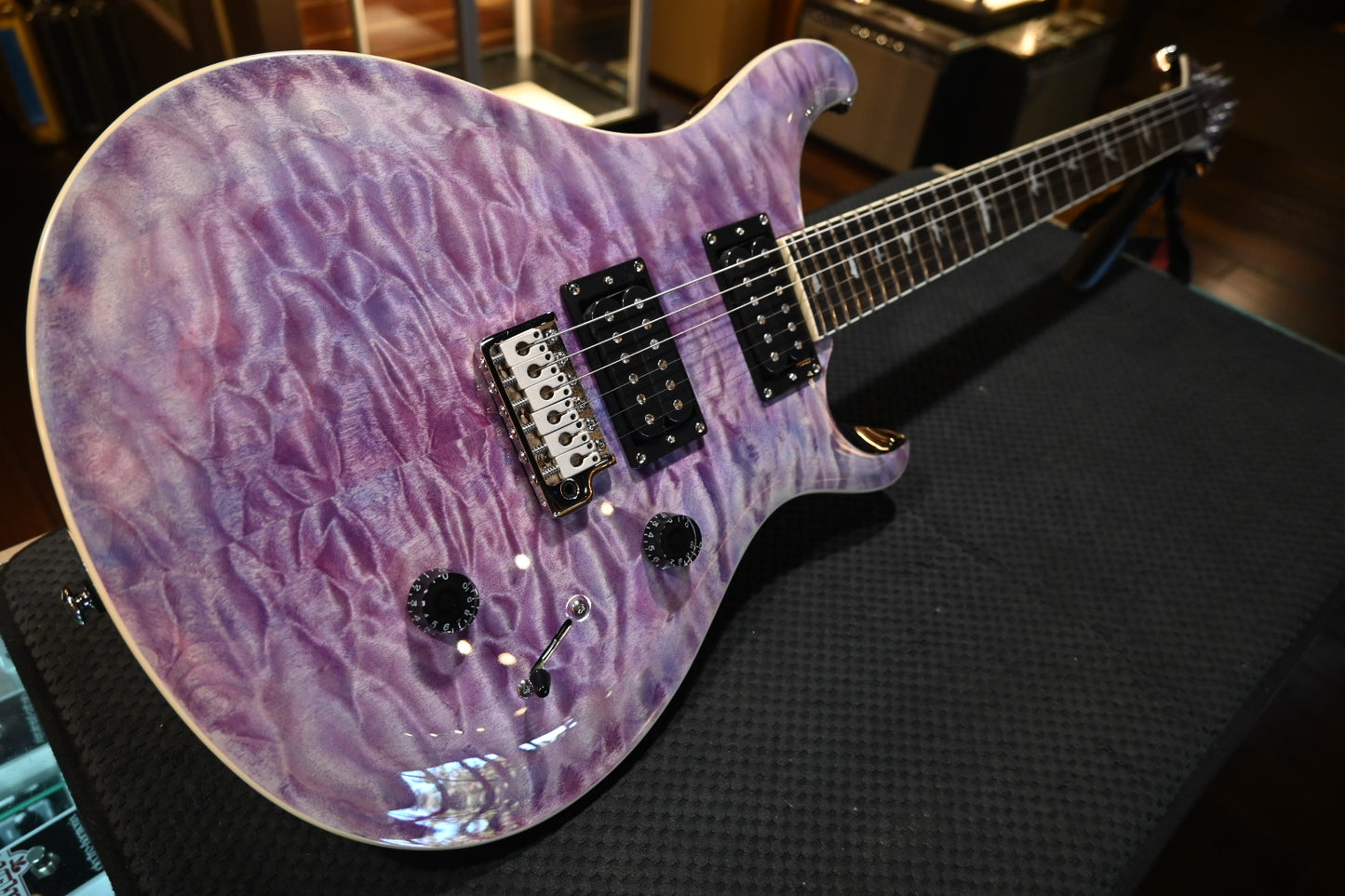 PRS SE Custom 24 Quilt - Violet Guitar #8178 - Danville Music