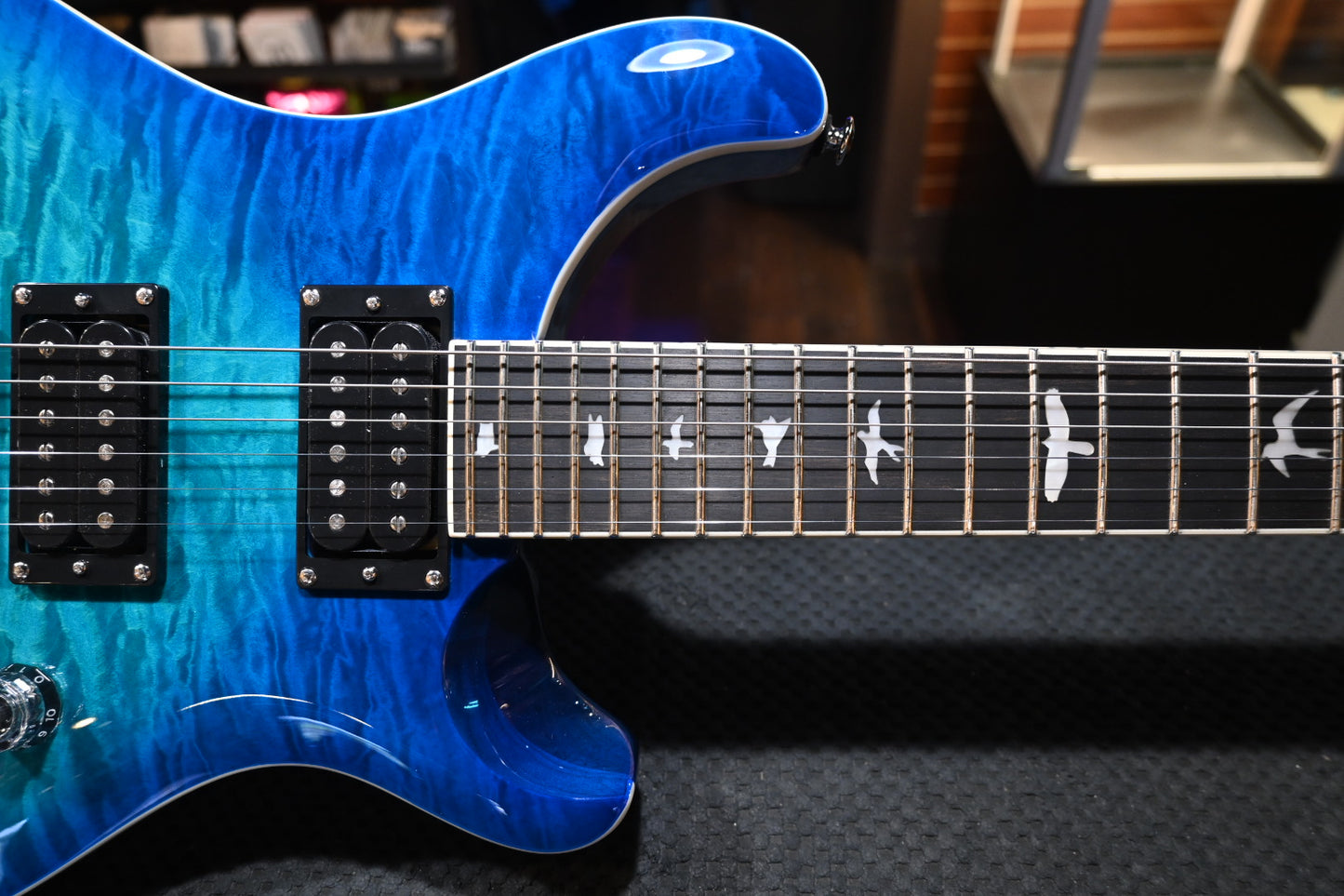 PRS SE Custom 24-08 Quilt - Lake Blue Guitar #0489 - Danville Music