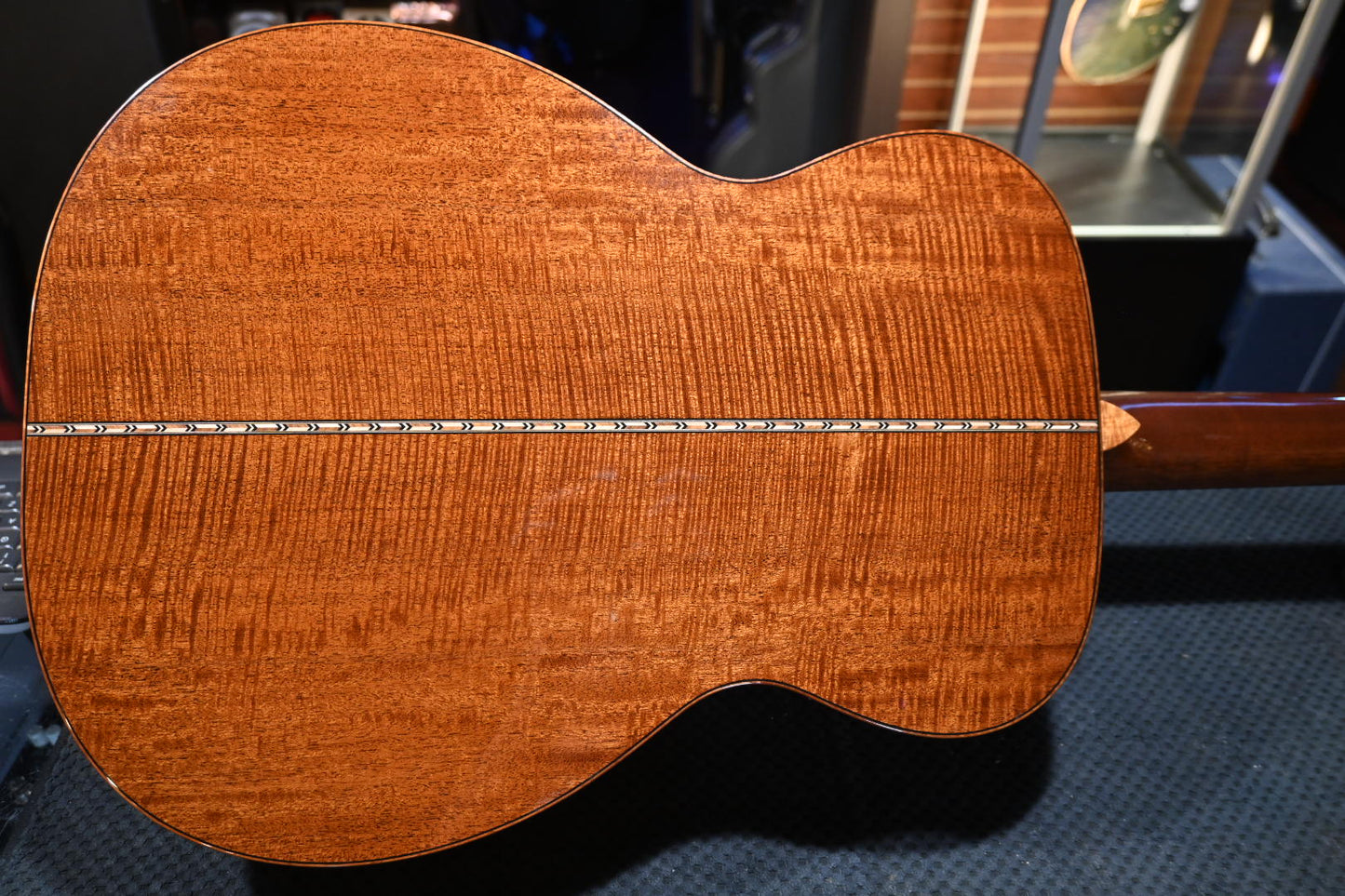 Bourgeois Custom OO DB Signature 2016 Adirondack/Figured Mahogany Guitar #7533 - Danville Music