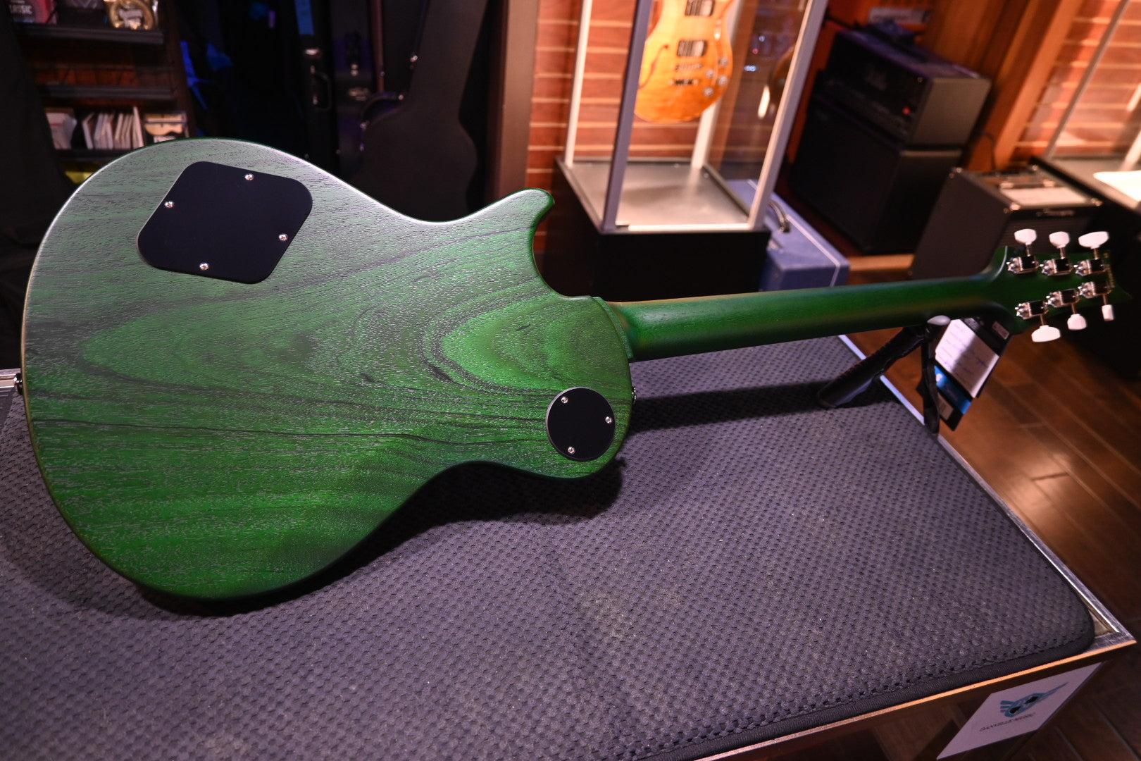 PRS Wood Library S2 McCarty SC 594 Single-Cut Quilt - Faded Gray Black Green Burst Satin Guitar #0265 - Danville Music