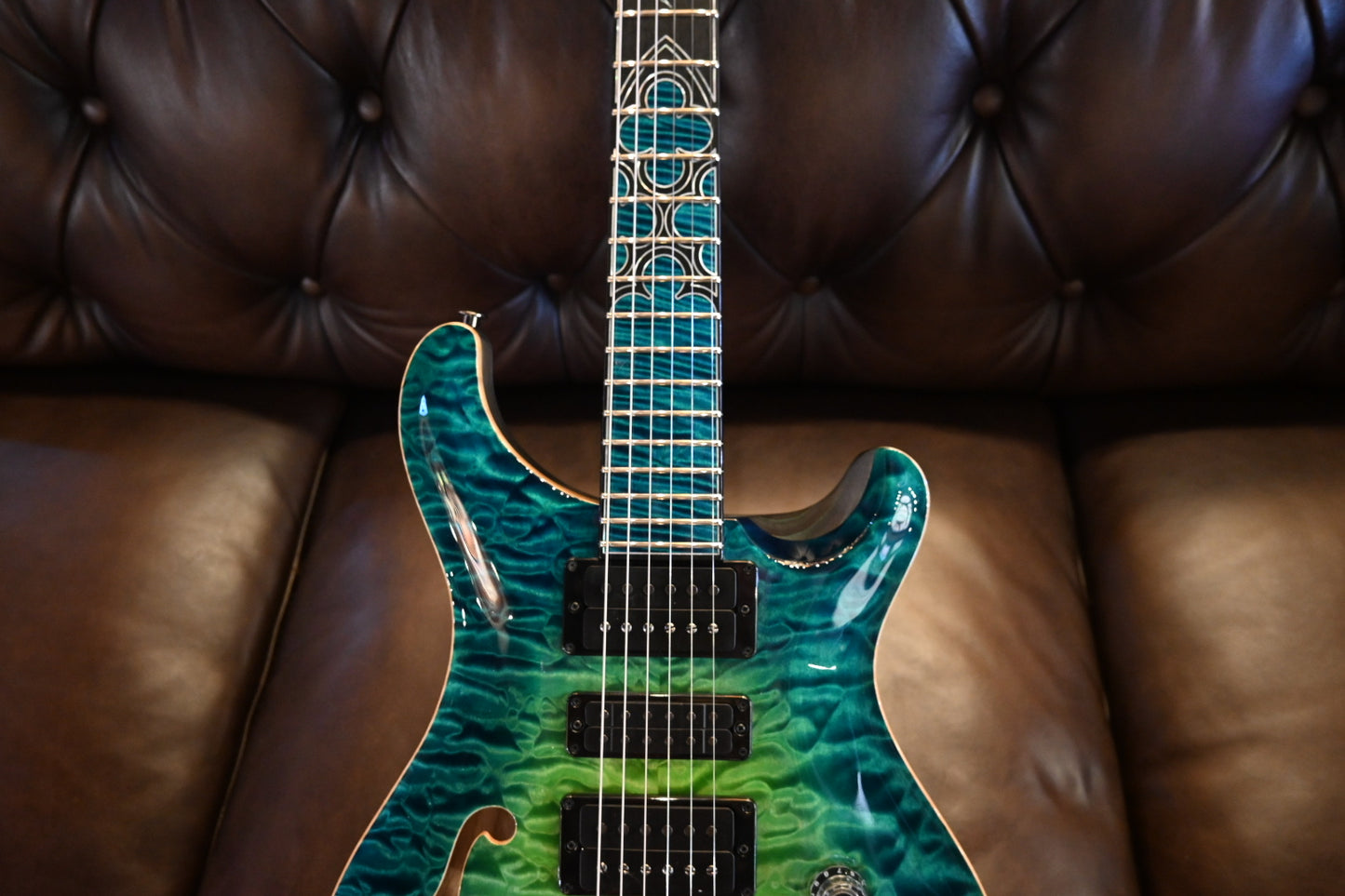 PRS Private Stock Special Semi-Hollow Gothic - Laguna Glow Guitar #10568 - Danville Music