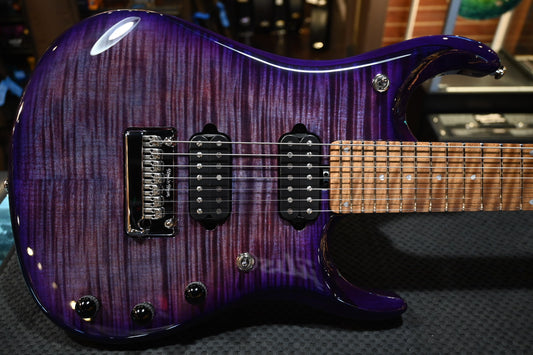 Music Man JP15 7-String - Purple Nebula Flame Guitar #2514 - Danville Music