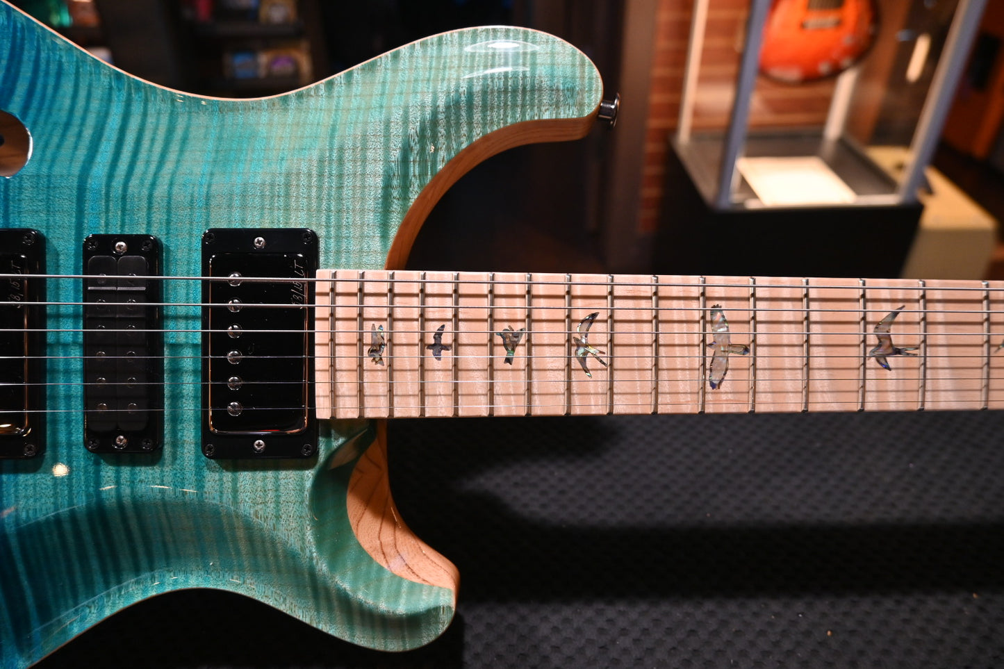 PRS Wood Library Special Semi-Hollow 10-Top Swamp Ash - Blue Fade Guitar #3308 - Danville Music