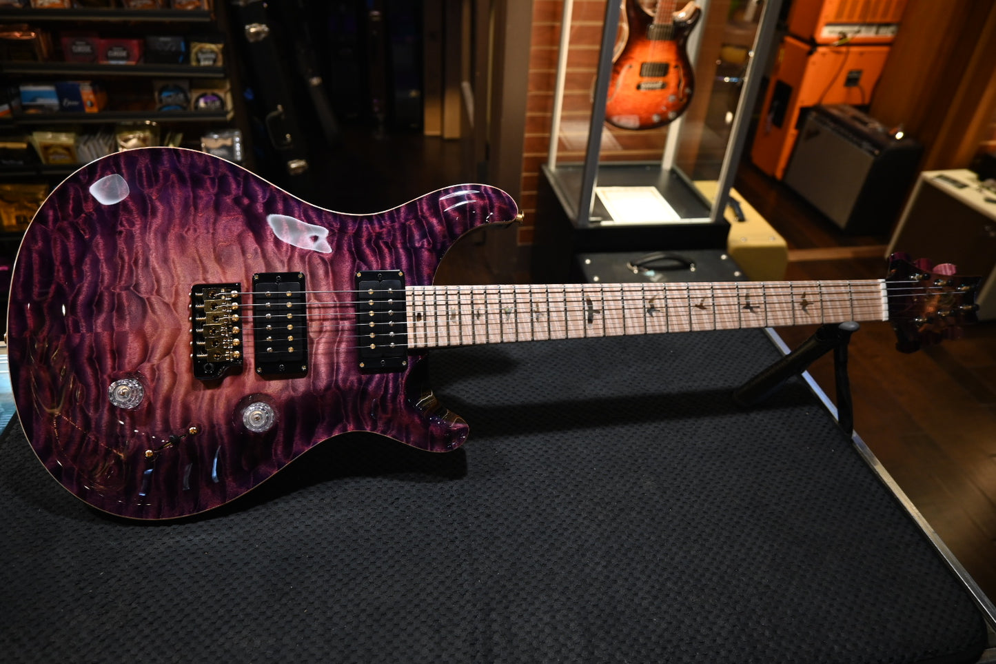 PRS Private Stock Custom 24 - Replicant Purple Glow Guitar #10772 - Danville Music