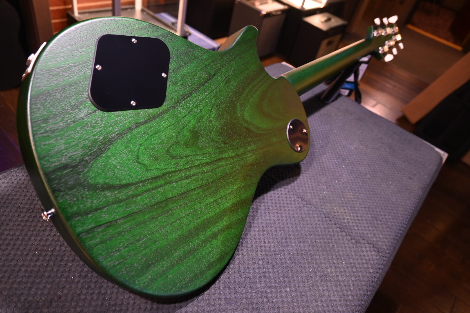 PRS Wood Library S2 McCarty SC 594 Single-Cut Quilt - Faded Gray Black Green Burst Satin Guitar #0265 - Danville Music