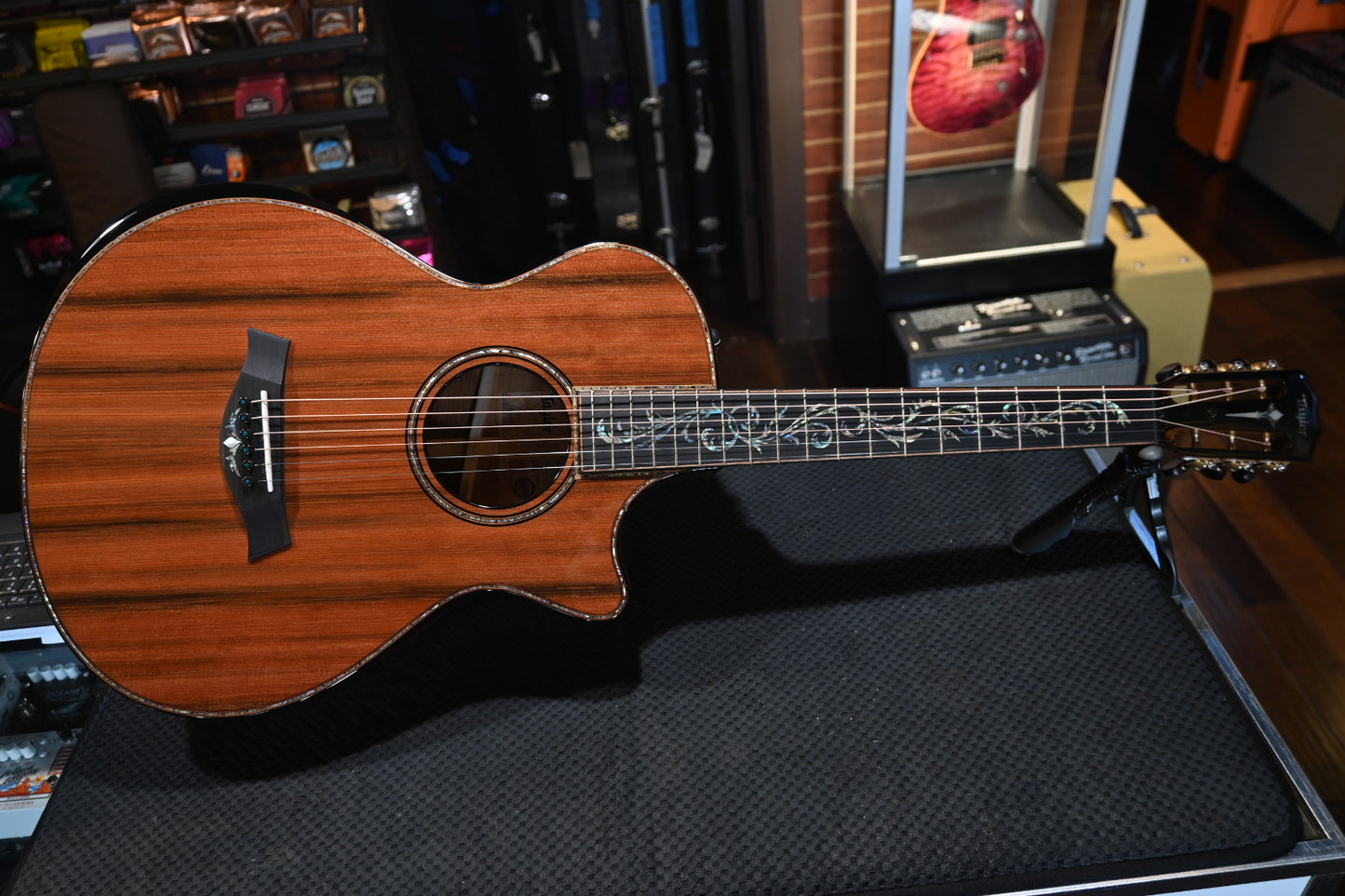 Taylor Custom GC 12-Fret Grand Concert Catch #32 Sinker Redwood/Master Grade Koa Guitar #4121 - Danville Music