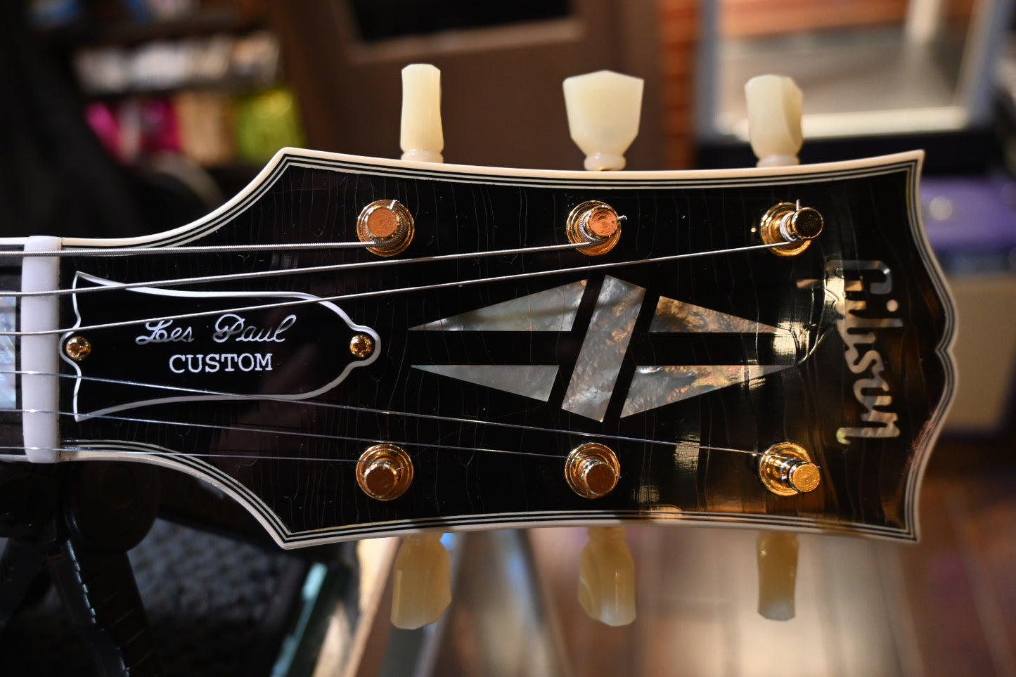 Gibson Custom Shop 1954 Les Paul Custom 2020 Relic - Ebony Guitar #0045