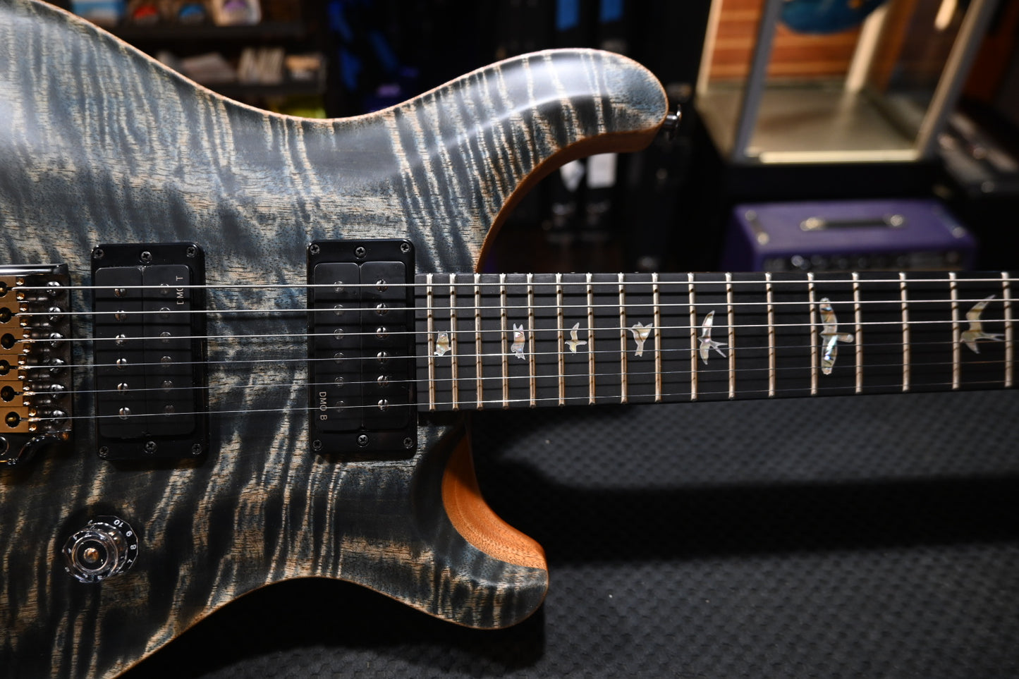 PRS 40th Anniversary Custom 24 Satin Limited Edition - Faded Whale Blue Guitar #9604 - Danville Music