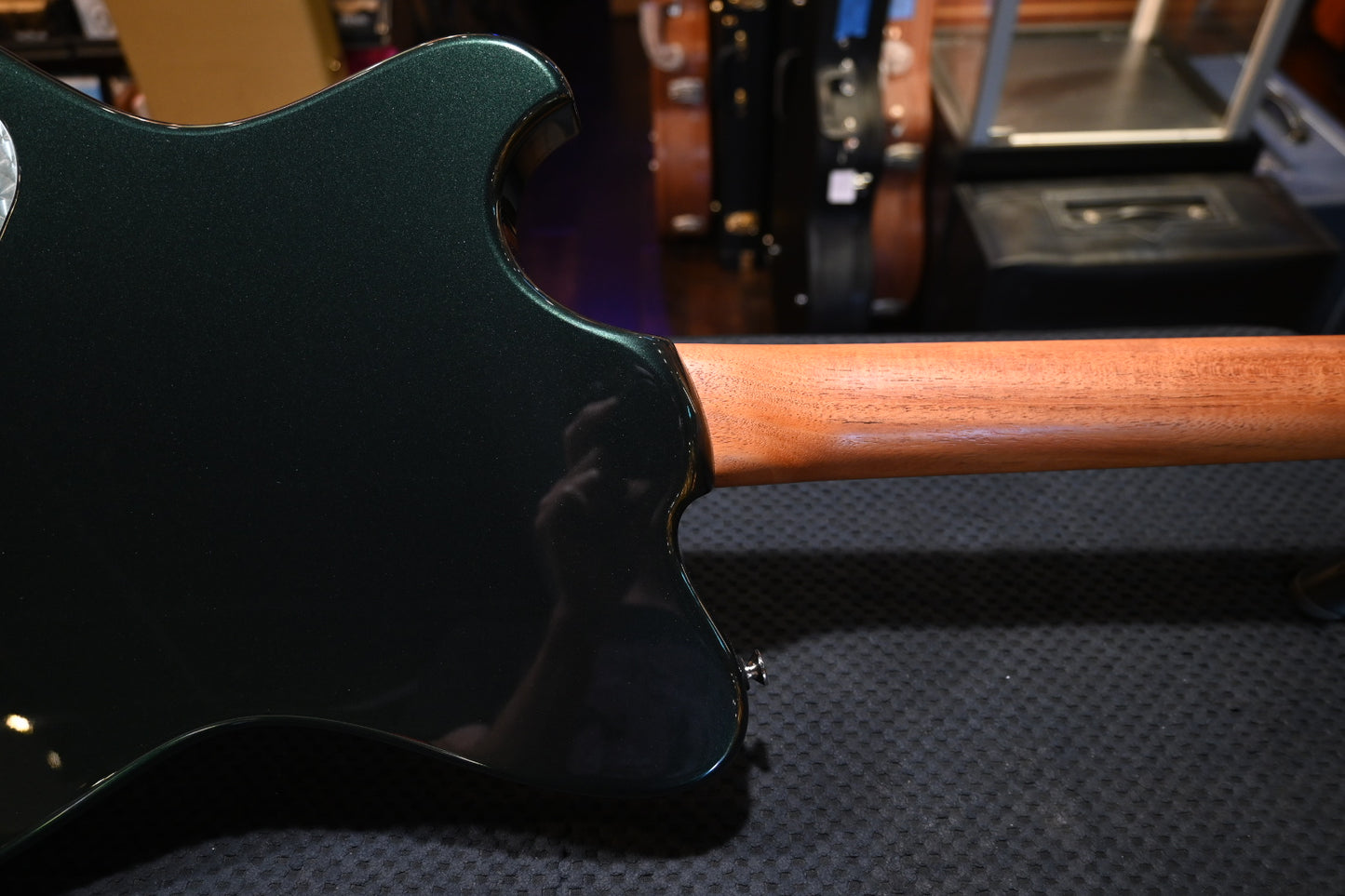 Powers Electric A-Type PF42 Hard Tail - Dark British Racing Green Guitar #B002 - Danville Music
