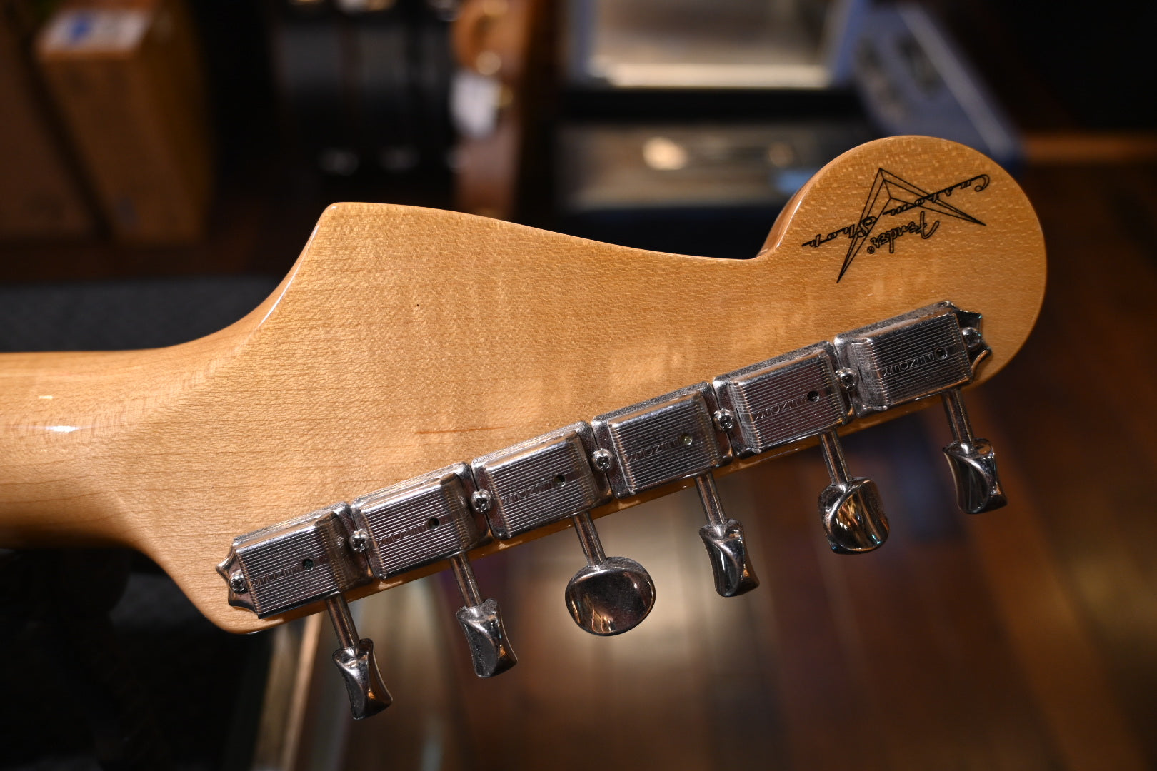 Fender Custom Shop 1957 Stratocaster Time Capsule Finish - Aged Sonic Blue Guitar #4757 - Danville Music