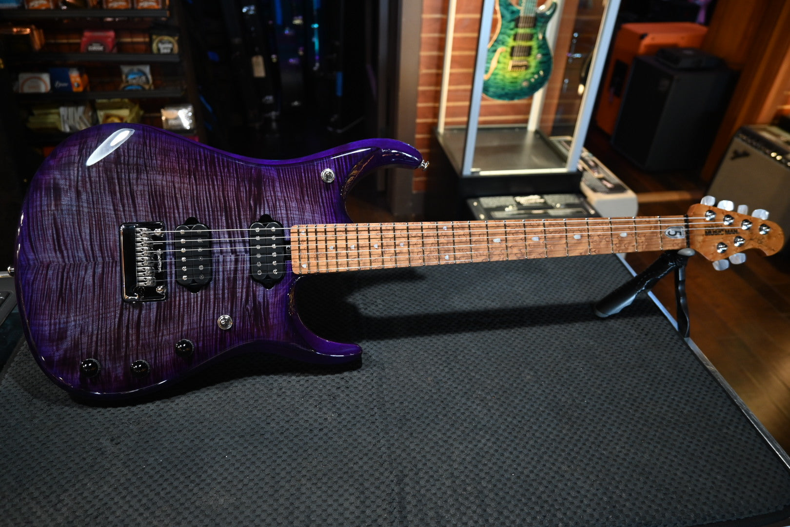 Music Man JP16 Birdseye Maple - Purple Nebula Guitar #5757 - Danville Music