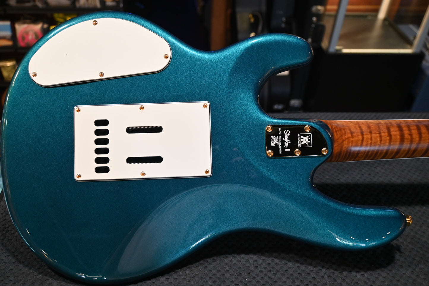 Music Man Stingray Deluxe II Cory Wong - Pine Green Guitar #2288