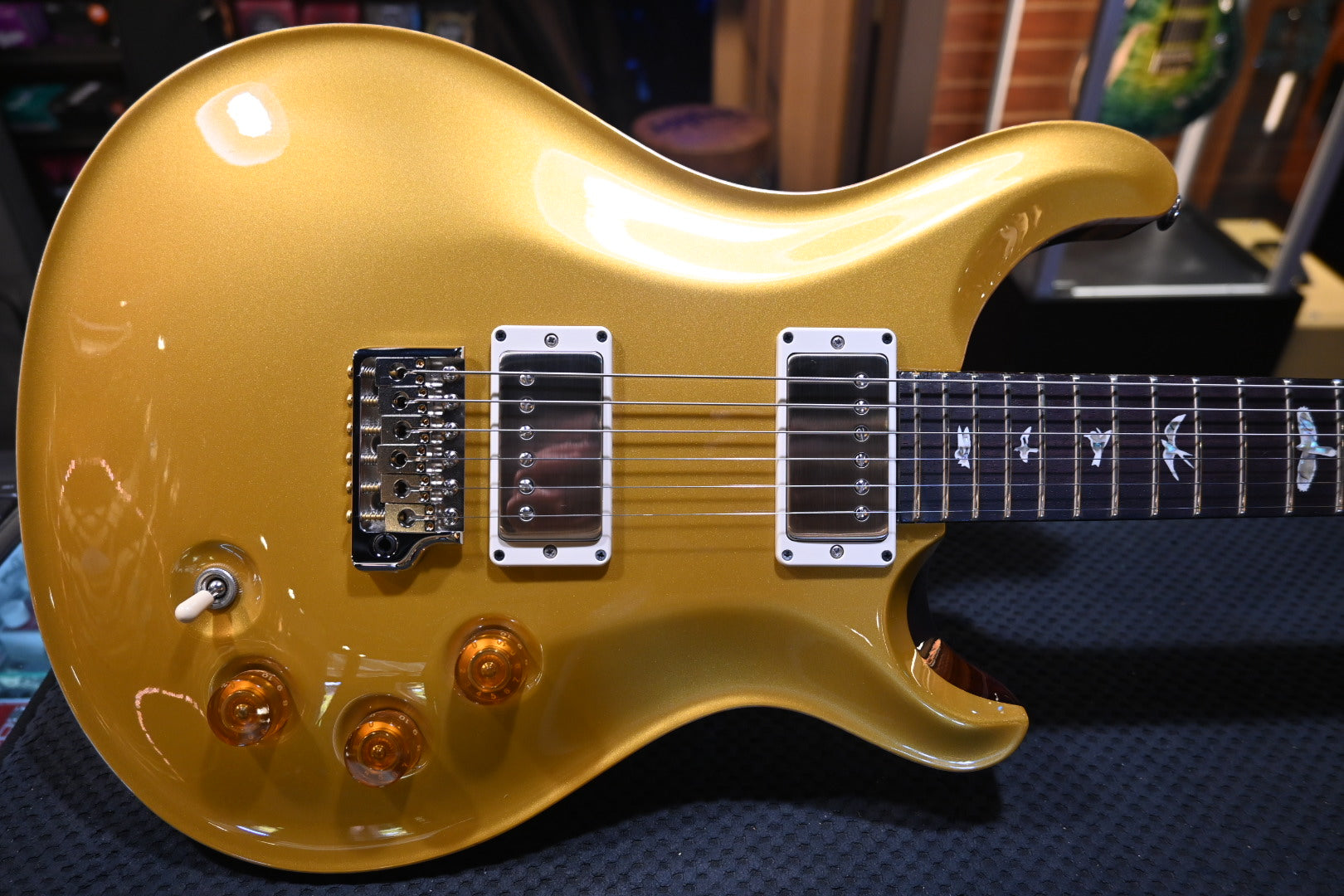 top gear gold PRS DGT Birds Gold Top Guitar 1194