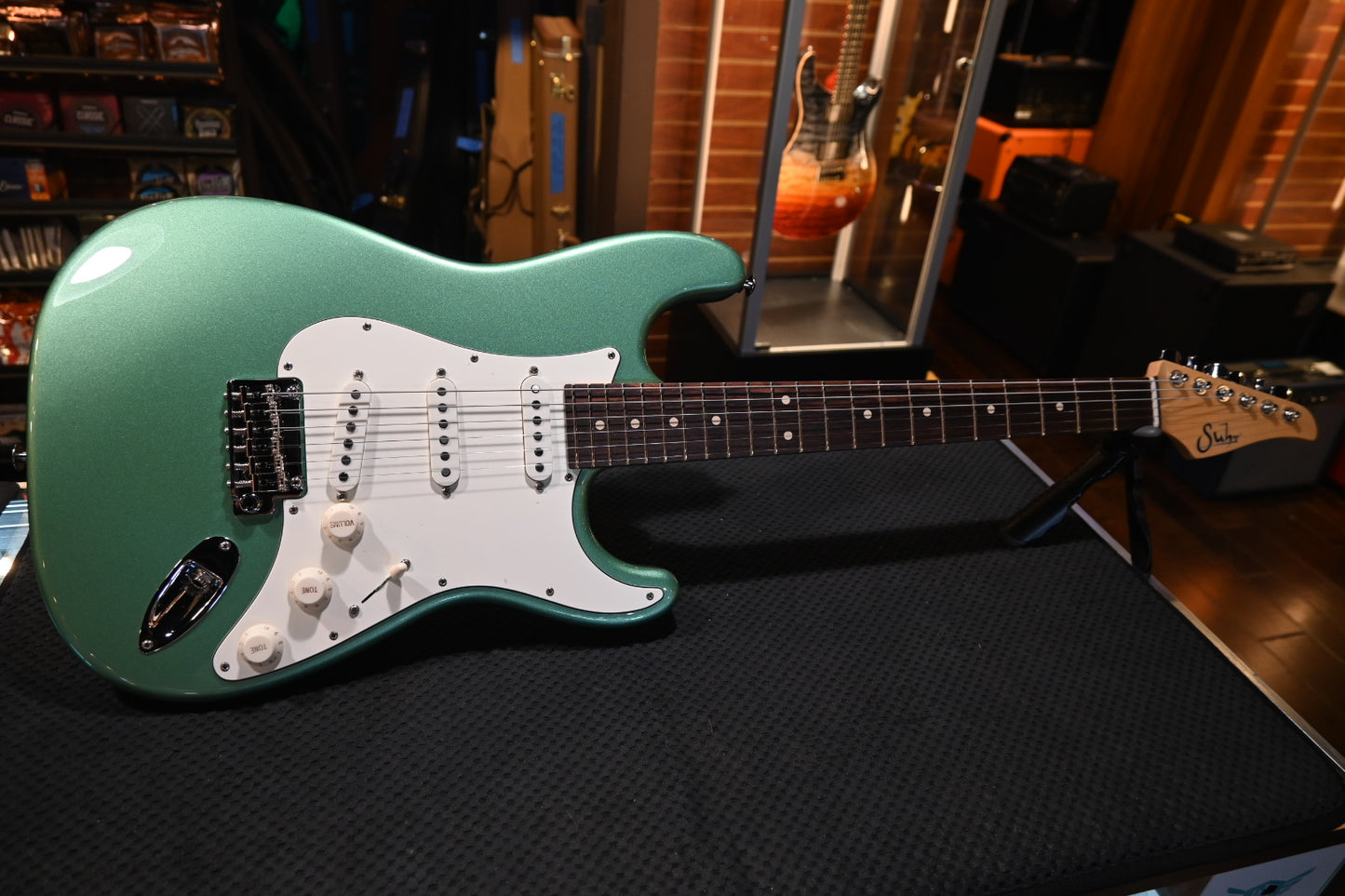Suhr Classic S NAMM 2024 - Cactus Green Metallic Guitar #4718 - Danville Music