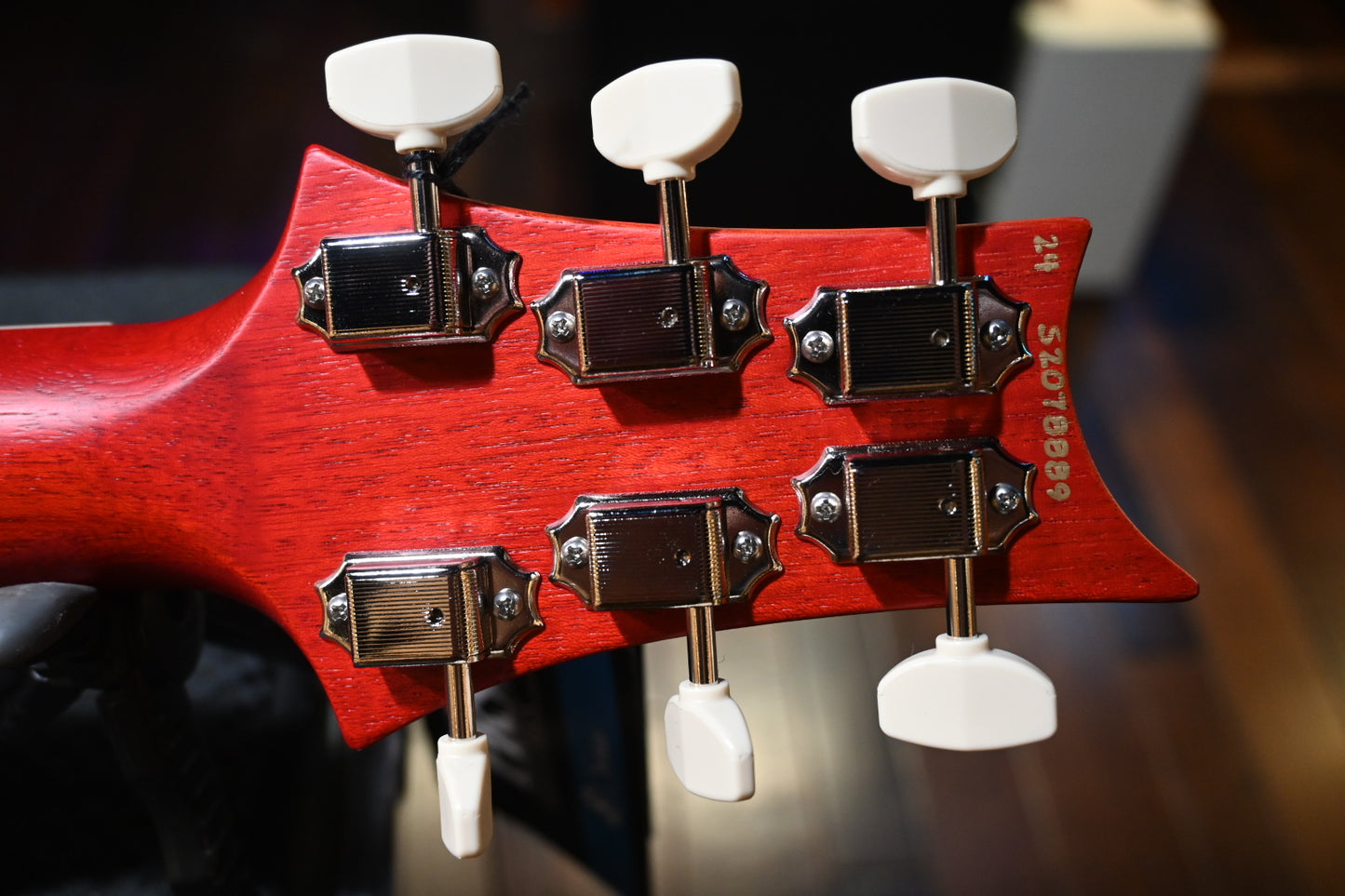 PRS Wood Library S2 McCarty SC 594 Single-Cut Quilt - Faded Gray Black Cherry Burst Satin Guitar #8889 - Danville Music