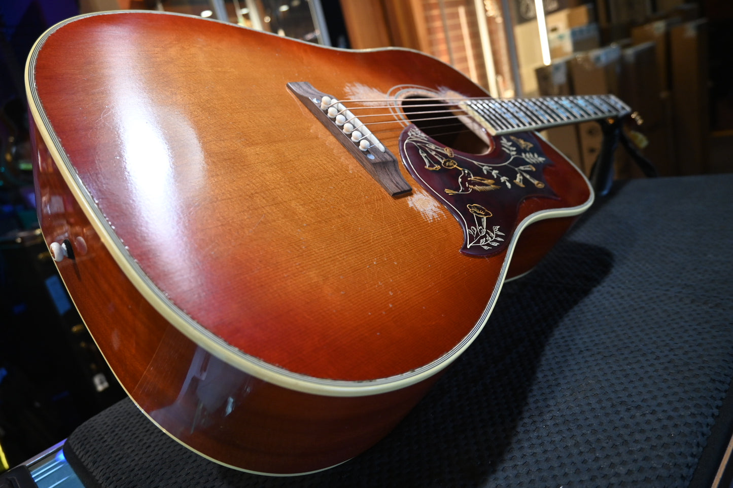 Gibson Custom Shop 1960 Hummingbird Murphy Lab Heavy Aged - Washed Cherry Sunburst Guitar #5025