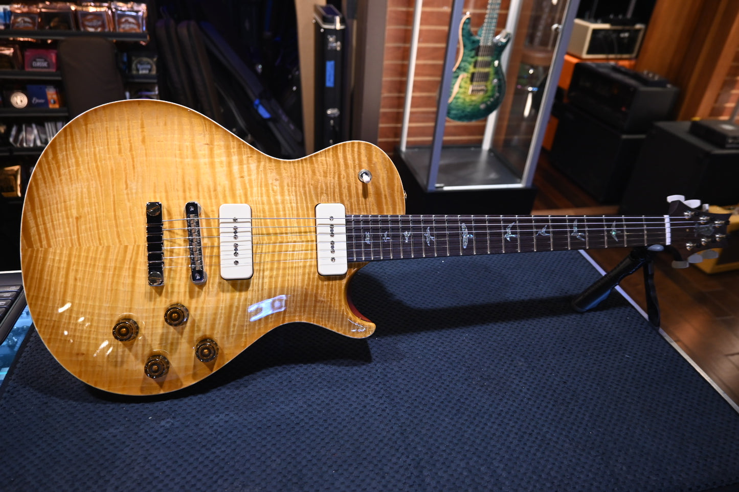 PRS Private Stock McCarty SC 594 Single-Cut Soapbar P90s Brazilian Rosewood Neck - Vintage McCarty Burst Guitar #11481 - Danville Music