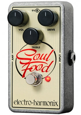 EHX Electro-Harmonix Soul Food Transparent Distortion / Fuzz / Overdrive Effect Pedal - Danville Music
