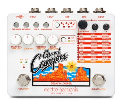 EHX Electro-Harmonix Grand Canyon Delay & Looper Effect Pedal - Danville Music