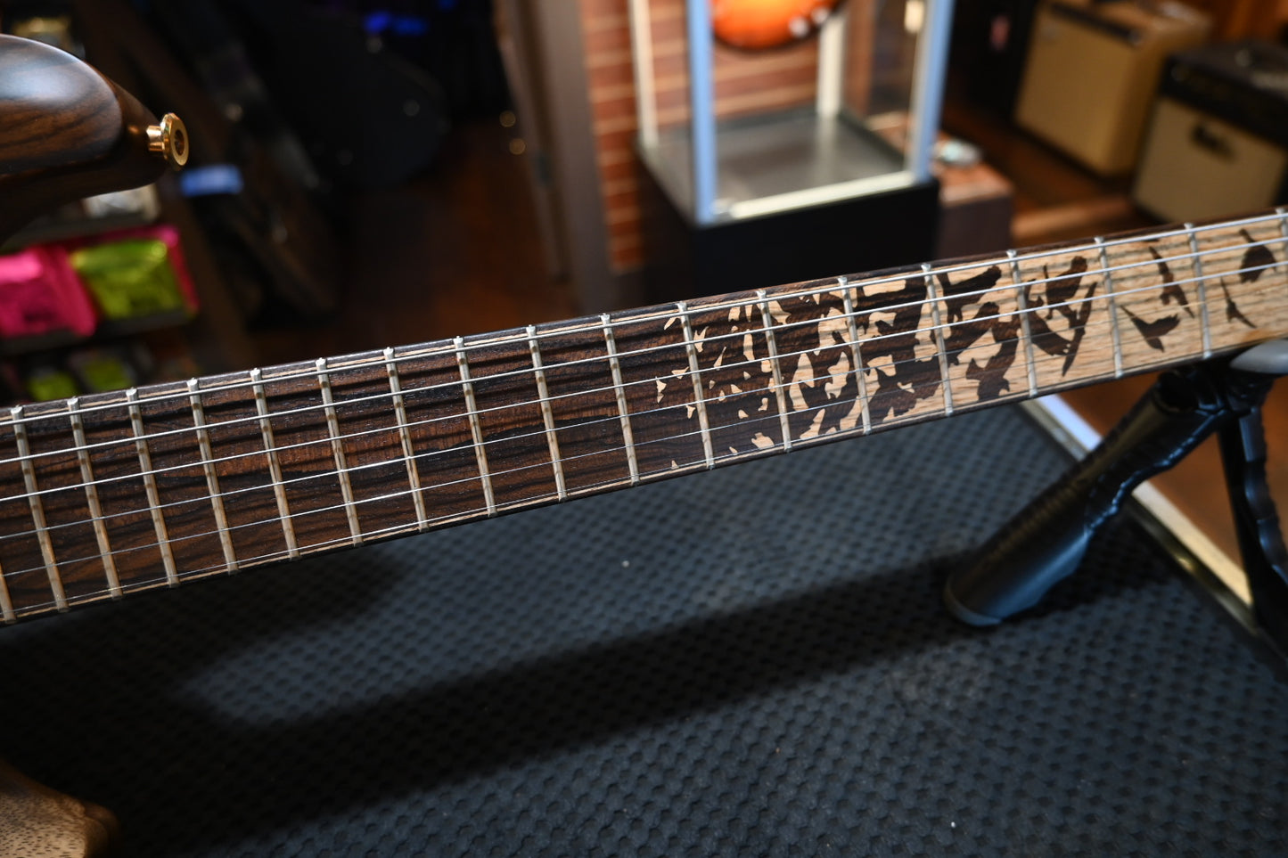 PRS Private Stock Custom 24 Ziricote Birds of a Feather Inlay - Natural Satin Guitar #9810 - Danville Music