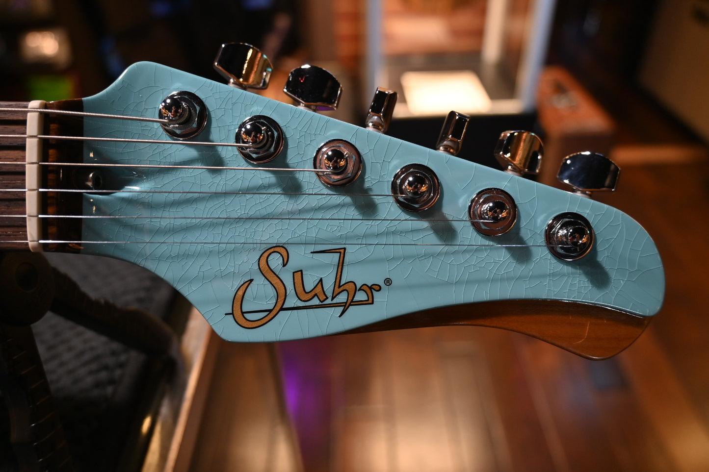 Suhr Custom Classic JM Antique - Daphne Blue Guitar #5075 - Danville Music