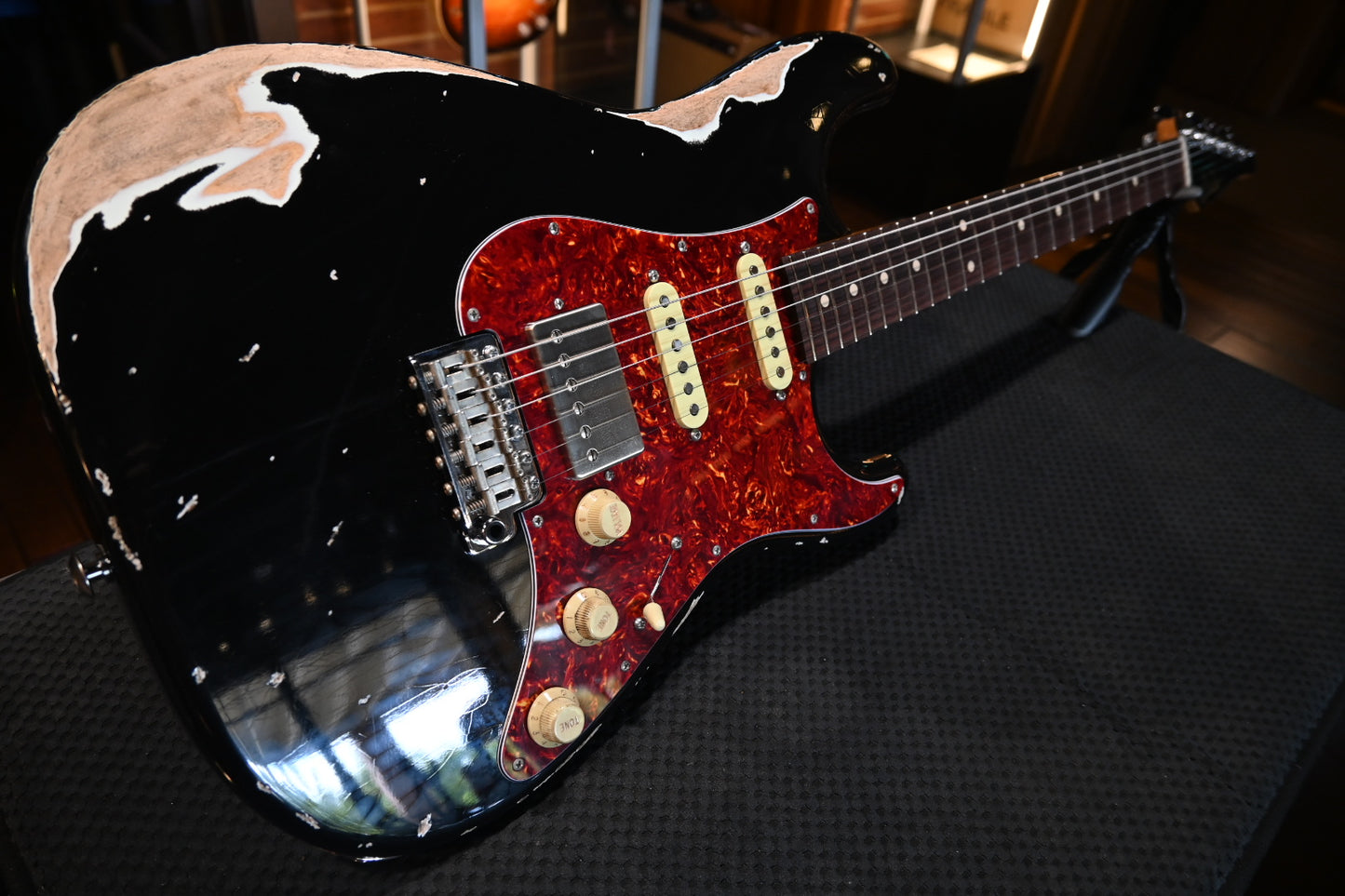 Suhr Custom Classic S Antique - Black Guitar #5079 - Danville Music