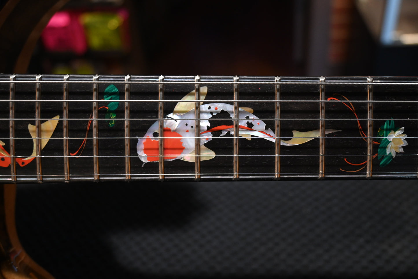 PRS Private Stock Hollowbody II Piezo Koi Inlay - Electric Tiger Glow Guitar #10501 - Danville Music