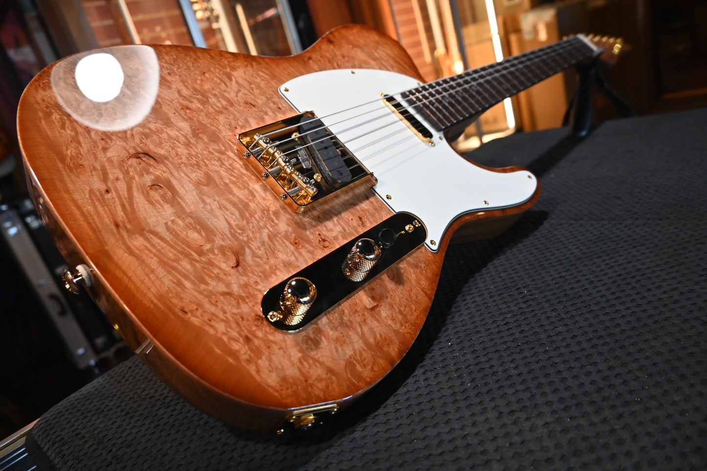 Suhr Custom Classic T Waterfall Burl - Natural Burst Guitar #3272 - Danville Music