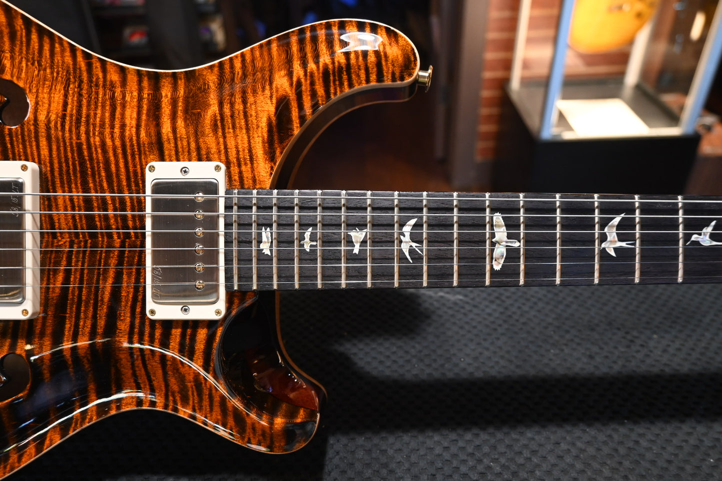 PRS Hollowbody II Piezo 10-Top - Orange Tiger Guitar #2394 - Danville Music
